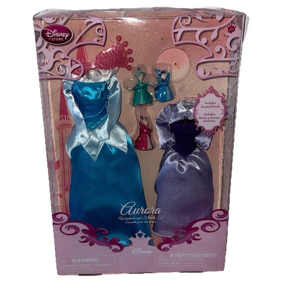 RARE Aurora Sleeping Beauty Wardrobe and Friends Play Set Vintage Disney Store
